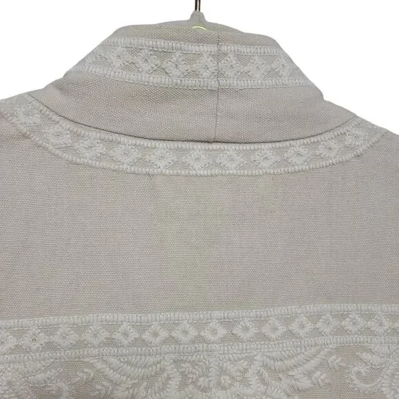 Boho Lagenlook Coastal Grandma Lightweight Jacket by Sigrid Olsen - Picture 7 of 11